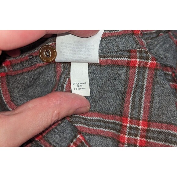 J. Crew 2P Button Down Women's Gray Plaid Long Sleeve Dark Academia Academic - Picture 5 of 5